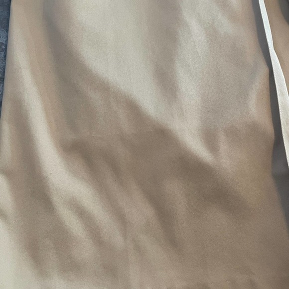 Vintage Uzzi Sherpa Quilted Lined Trench Coat Womens 11/12 Large Tan Khaki Korea - Picture 12 of 16